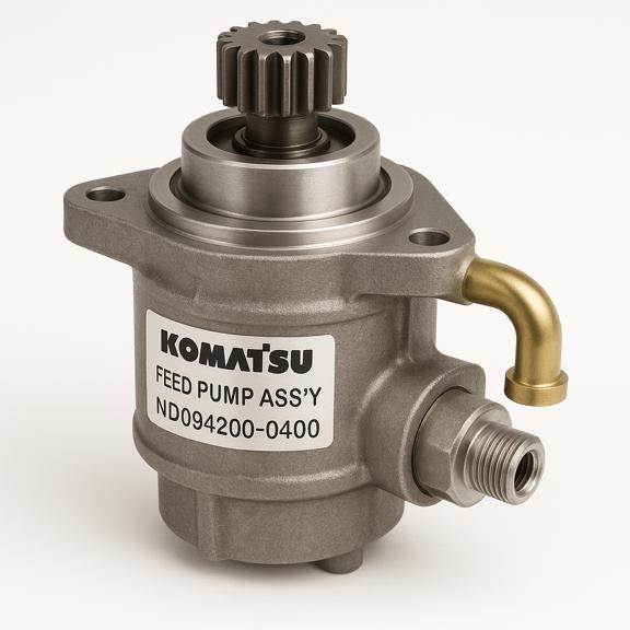 پمپ تغذیه کامل (FEED PUMP ASS Y) لودر و بیل مکانیکی کوماتسو/ شماره فنی: ND094200-0400