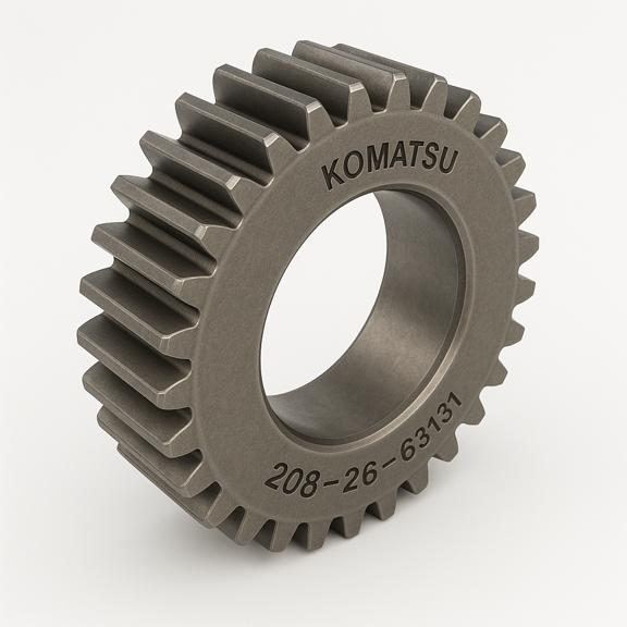 چرخ دنده (GEAR) بیل مکانیکی کوماتسو/ شماره فنی: 63131-26-208