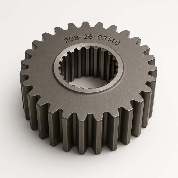 چرخ دنده (GEAR) بیل مکانیکی کوماتسو/ شماره فنی: 63140-26-208