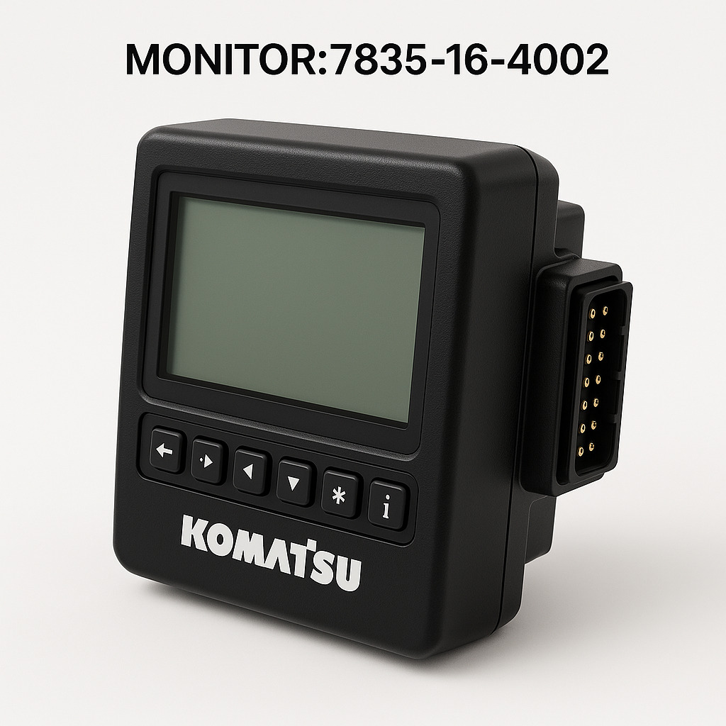 مانیتور یا نمایشگر (MONITOR) بیل مکانیکی کوماتسو/ شماره فنی: 4002-16-7835