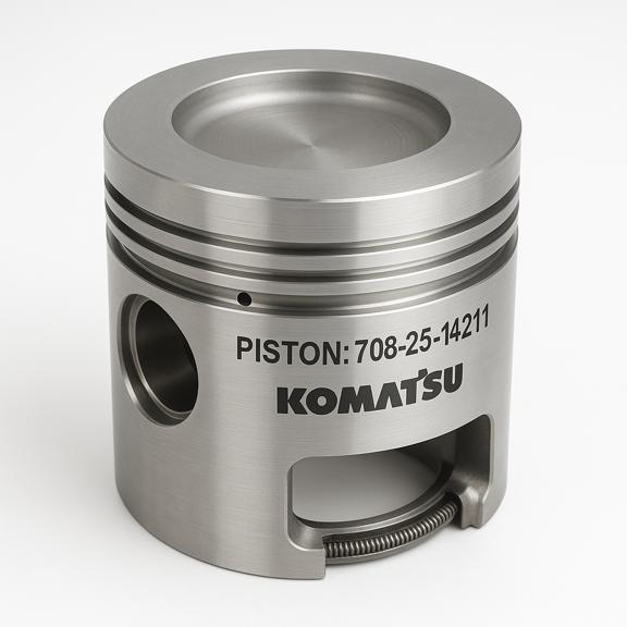 پیستون (PISTON) بیل مکانیکی و لودر کوماتسو/ شماره فنی: 14211-25-708