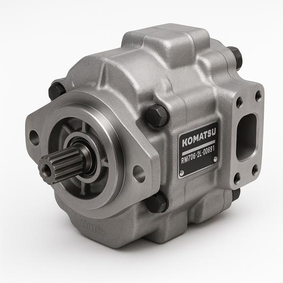 پمپ (PUMP) بیل مکانیکی کوماتسو/ شماره فنی: Rm708-2L-00691