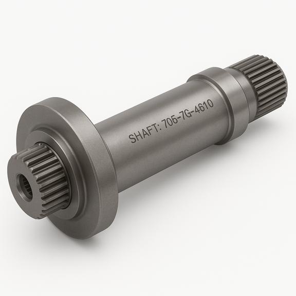 شفت یا محور (SHAFT) بیل مکانیکی کوماتسو/ شماره فنی: 706-7G-41610