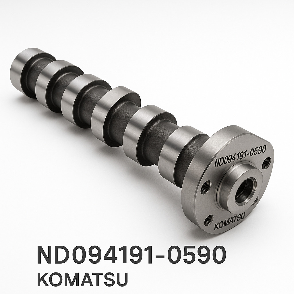 میل لنگ (CAMSHAFT) موتور دیزلی کوماتسو/ شماره فنی: nd094191-0590