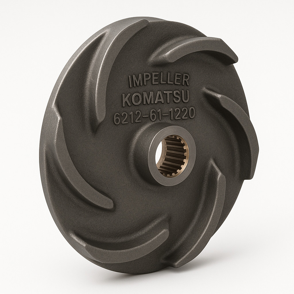 پروانه یا ایمپلر (IMPELLER) موتور دیزلی کوماتسو/ شماره فنی: 1220-61-6212