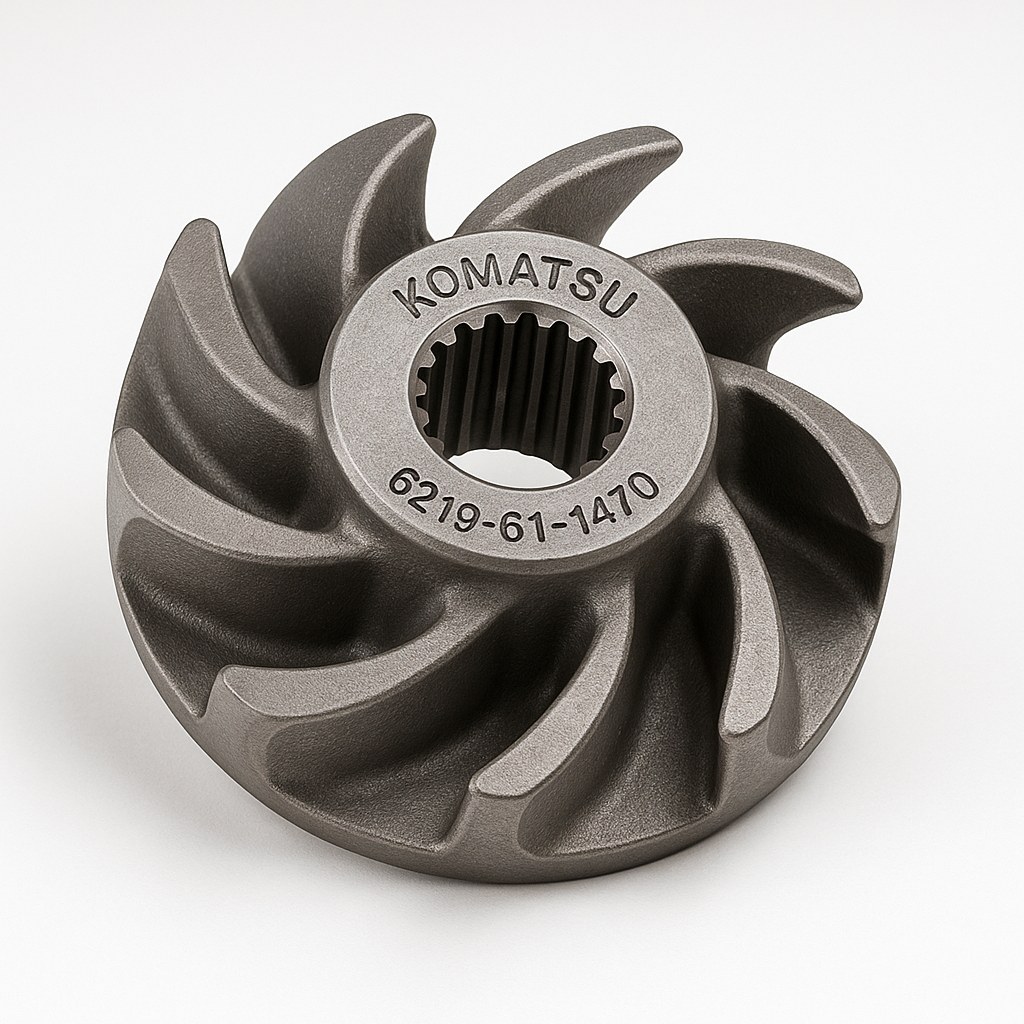 پروانه یا ایمپلر (IMPELLER) موتور دیزلی کوماتسو/ شماره فنی: 1470-61-6219