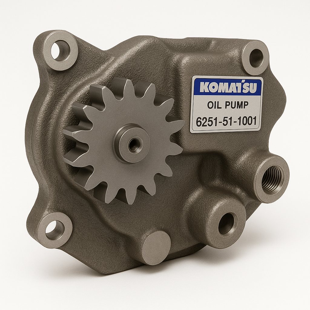 پمپ روغن کامل (OIL PUMP ASS Y) موتور دیزلی کوماتسو/ شماره فنی: 1001-51-6251
