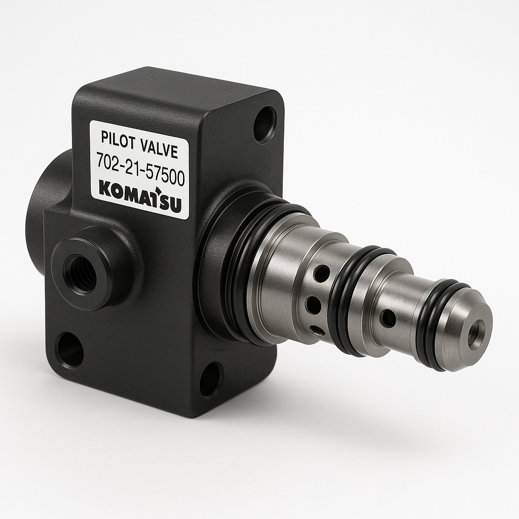 شیر پایلوت یا شیر راهنما (PILOT VALVE) بیل مکانیکی کوماتسو/ شماره فنی: 57500-21-702