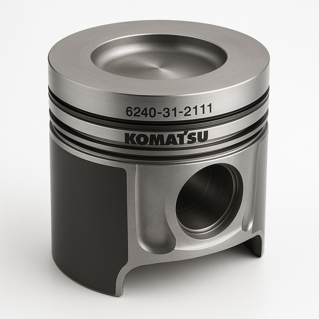 پیستون (PISTON) موتور دیزلی و لودر کوماتسو/ شماره فنی: 2111-31-6240