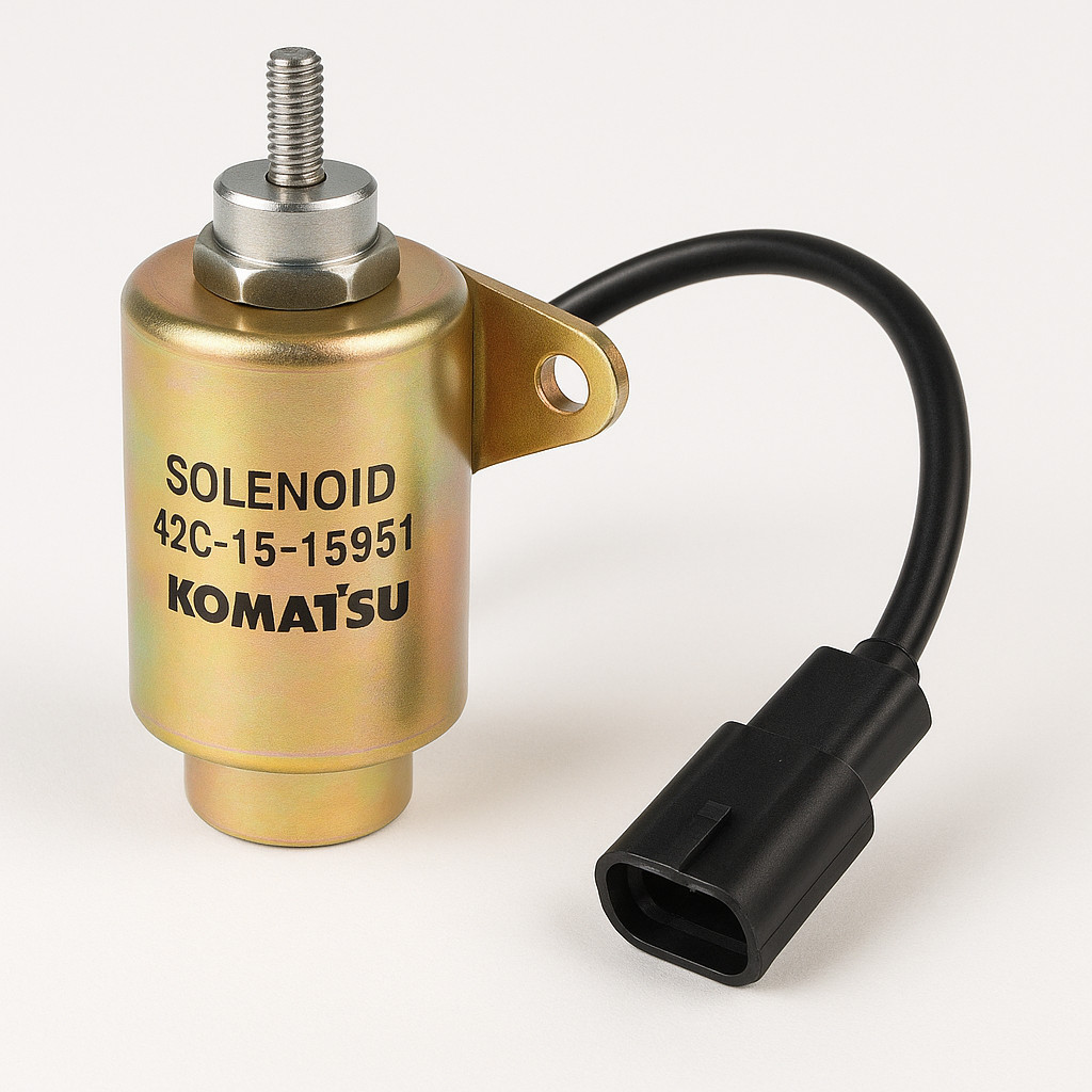 سلونوئید یا بویین برقی (SOLENOID ASS Y) دامپتراک کوماتسو/ شماره فنی: 42c-15-15951