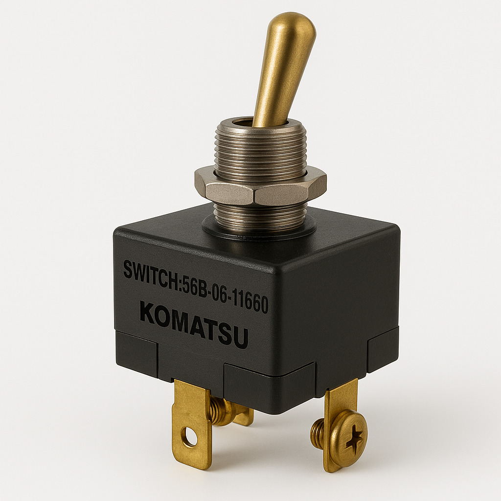 سوئیچ یا کلید (SWITCH) دامپتراک و بیل مکانیکی کوماتسو/ شماره فنی: 56B-06-11660