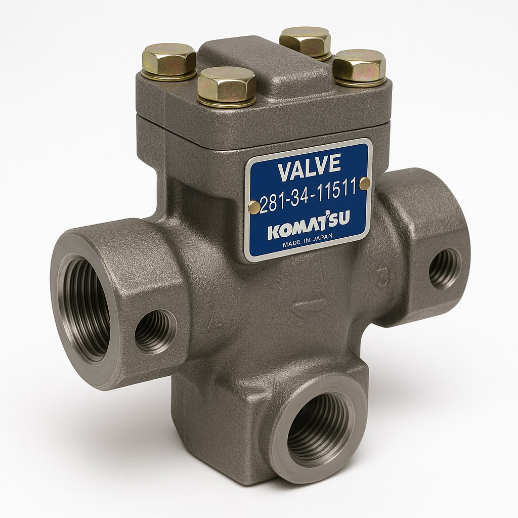 شیر یا ولو (VALVE) لودر و دامپتراک کوماتسو/ شماره فنی: 11511-34-281