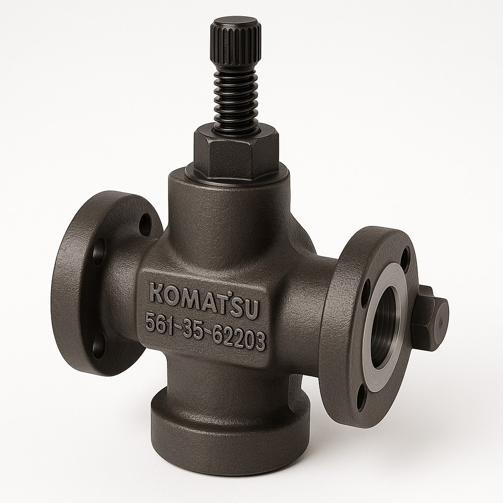 شیر یا ولو (VALVE) دامپتراک کوماتسو/ شماره فنی: 62203-35-561