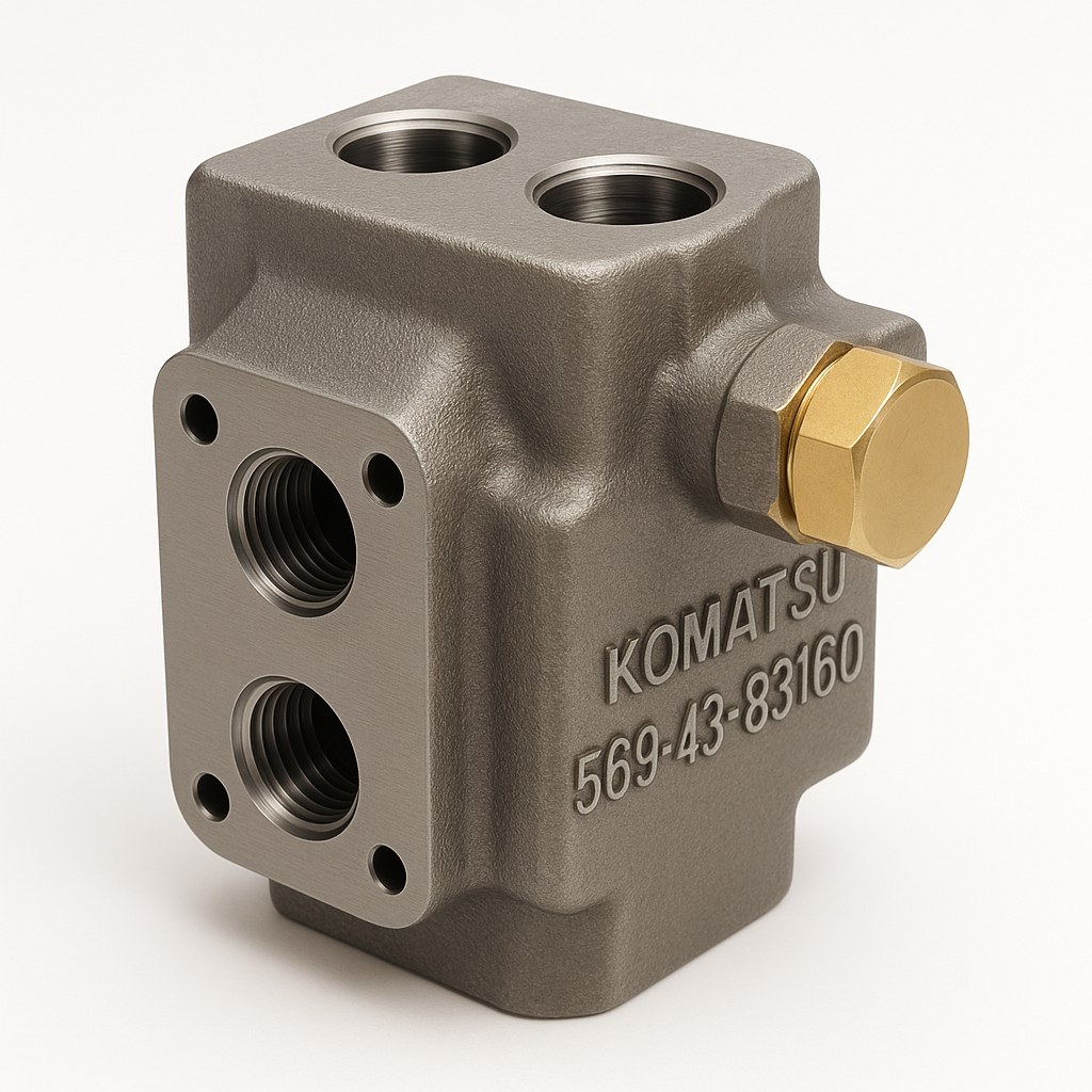 شیر یا ولو (VALVE) دامپتراک کوماتسو/ شماره فنی: 83160-43-569