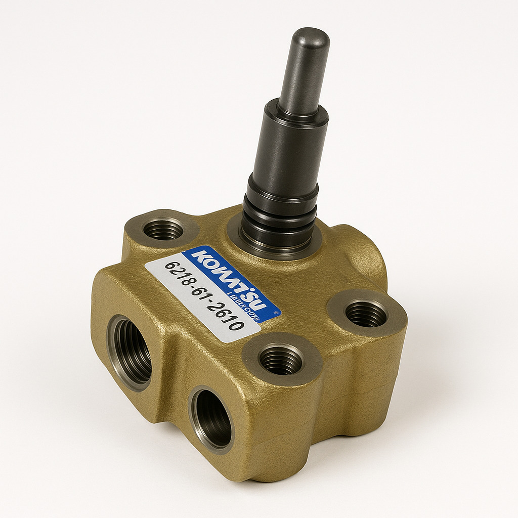 شیر یا ولو (VALVE) موتور دیزلی و لودر کوماتسو/ شماره فنی: 2610-61-6218