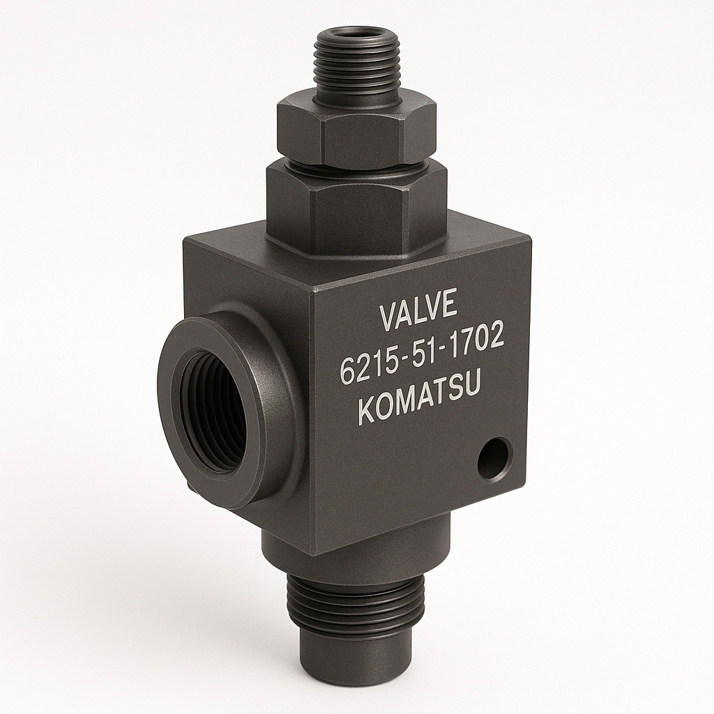 شیر یا ولو (VALVE) دامپتراک و لودر کوماتسو/ شماره فنی: 1702-51-6215