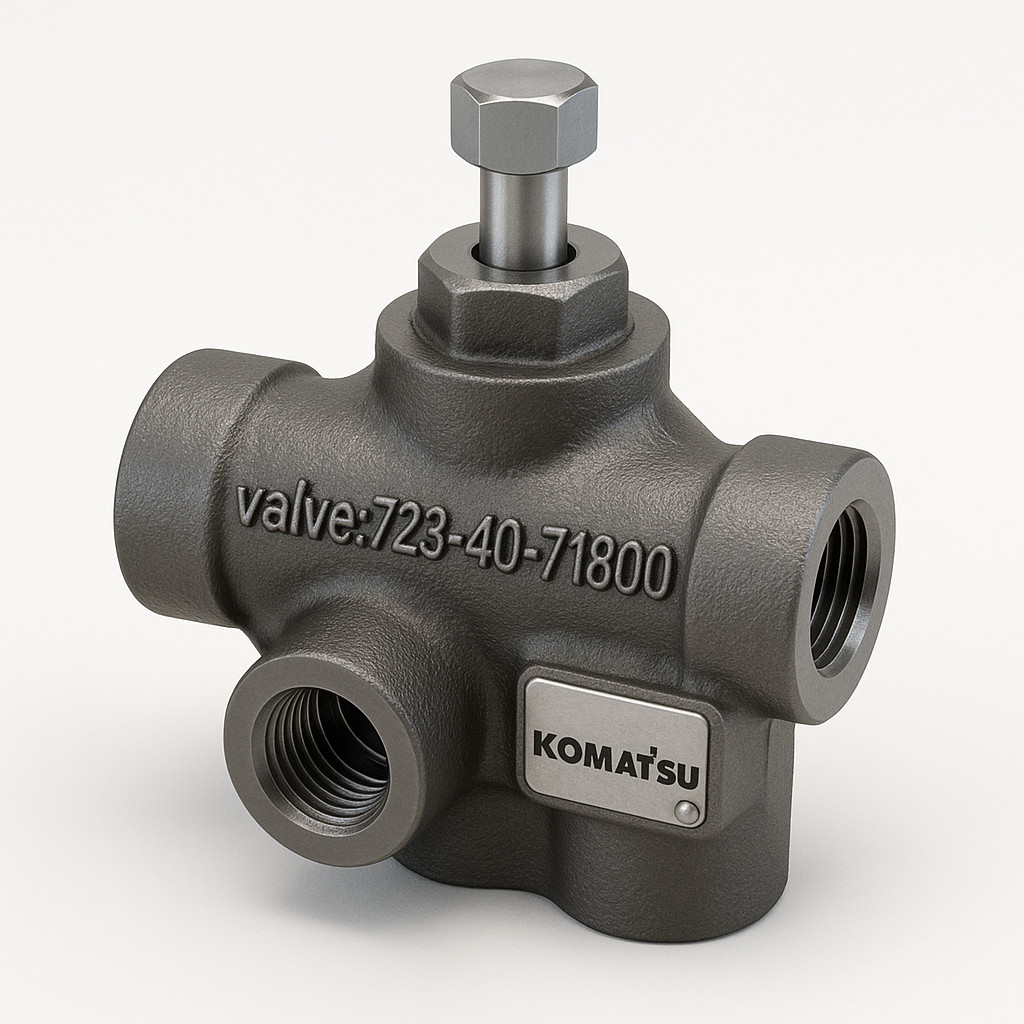 شیر یا ولو (VALVE) بیل مکانیکی کوماتسو/ شماره فنی: 71800-40-723