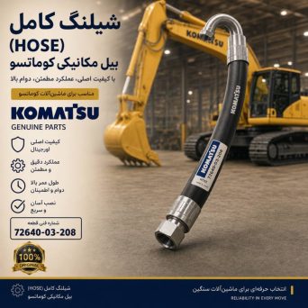 شیلنگ (HOSE) بیل مکانیکی کوماتسو/ شماره فنی: 72640-03-208