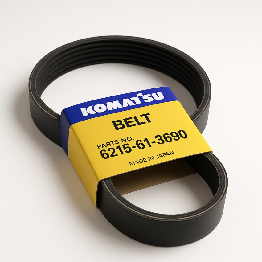 کمربند (BELT) دامپتراک و لودر کوماتسو/ شماره فنی: 3690-61-6215