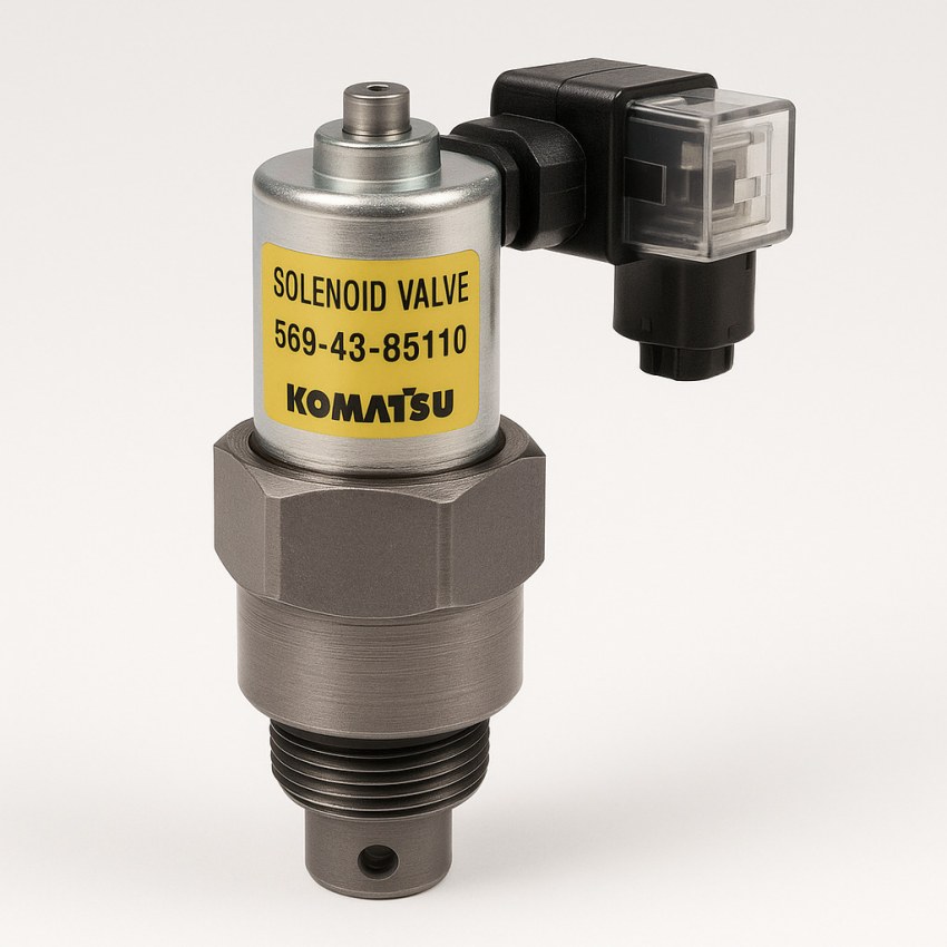 شیر برقی یا سلونوئید ولو (SOLENOID VALVE) دامپتراک کوماتسو/ شماره فنی: 85110-43-569